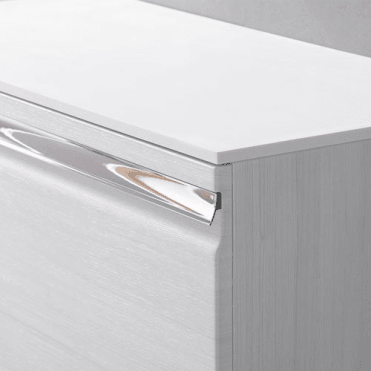 1200x425mm Solid Surface Worktop - White