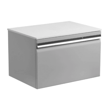 600mm Pursuit Wall Mounted Drawer Unit - Light Grey