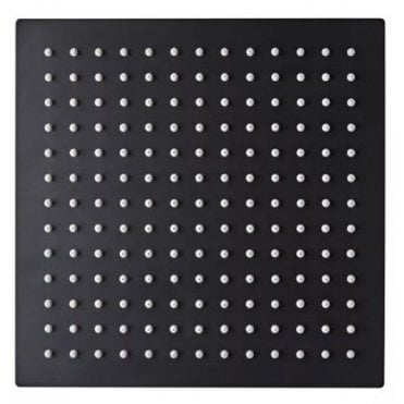 Roper Rhodes Square 250Mm Shower Head - Black - SVHEAD50