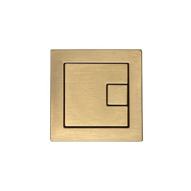 Roper Rhodes Square Flush Button - Brushed Brass TR9035