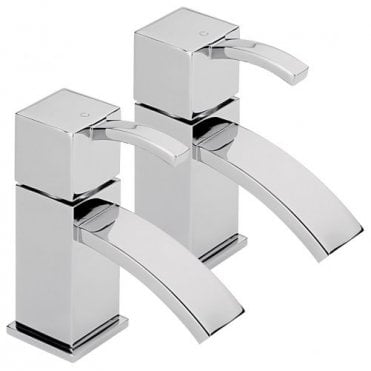 Sagittarius Arke Basin Taps (pair) - chrome