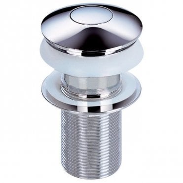 Sagittarius Centre Push Un-Slotted Basin Waste Chrome
