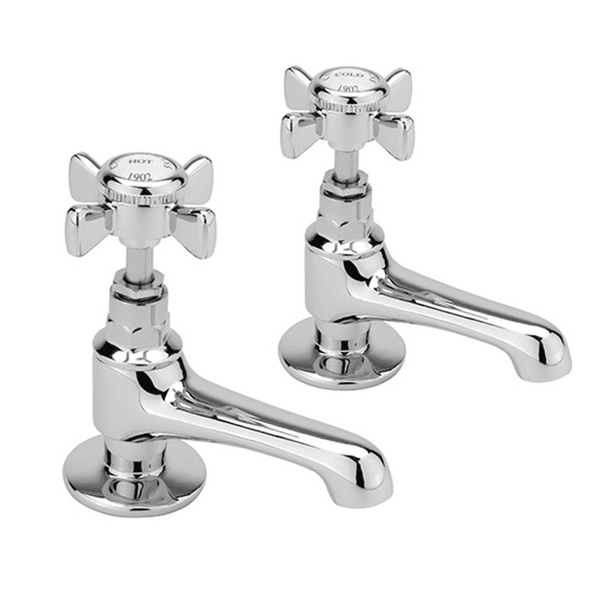 Sagittarius  Chelsea Pair Of Basin Taps Chrome CH101C