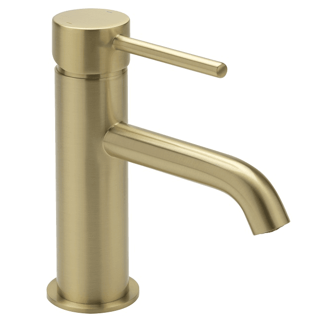 Sagittarius  Ergo Monobloc Basin Mixer Tap Brushed Brass EL/106/BB