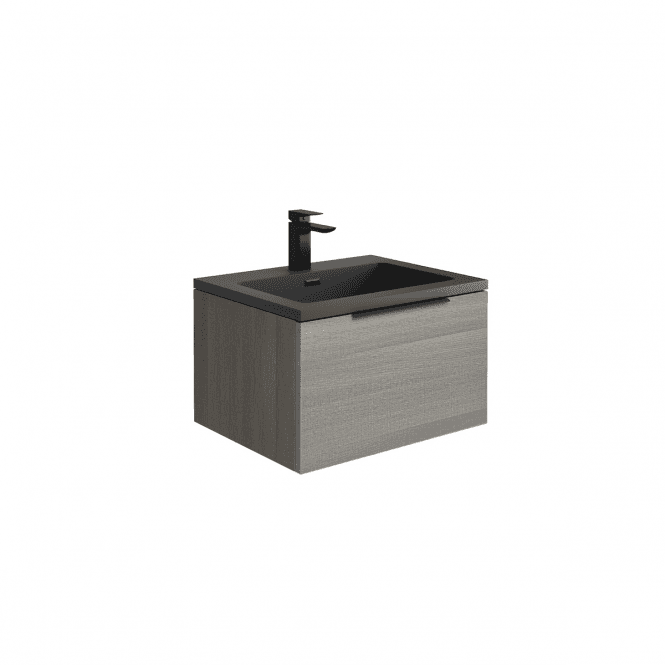 Scudo  Ambience LED Cabinet 60 x 48 x 35 LED Drawer Box GREY OAK