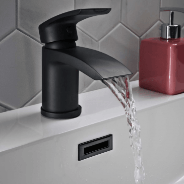 Scudo Belini Matt Black Mini Mono Basin Mixer