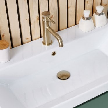 Scudo Brass Round Overflow Insert