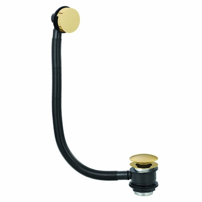 Scudo  Brushed Brass Bath Waste and Overflow