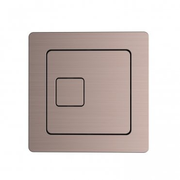 Scudo Brushed Bronze Dual Flush Plate Square