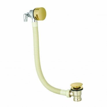 Scudo Complete Round Overflow Filler Brushed Brass