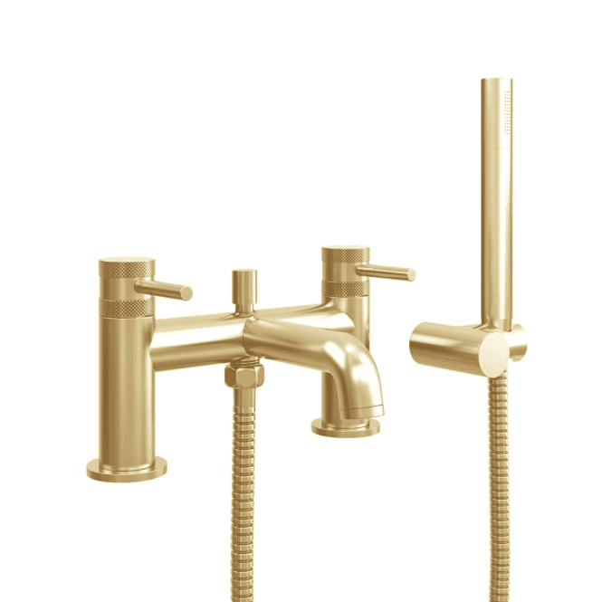 Scudo  Core Bath Shower Mixer Tap Brushed Brass