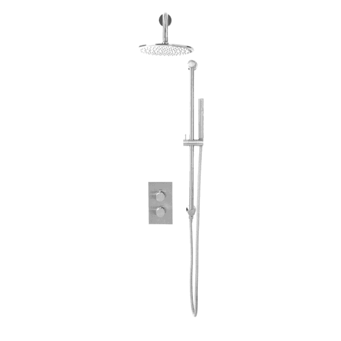 Scudo  Core Round Concealed Shower Set Chrome