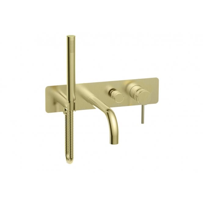Scudo  Core Wall Mounted Bath Shower Mixer Br Brass
