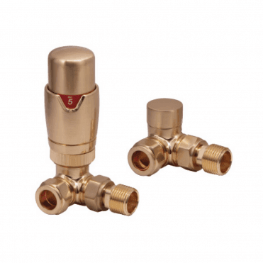 Scudo Designer Twin Pack TRV, Brushed Brass, Corner