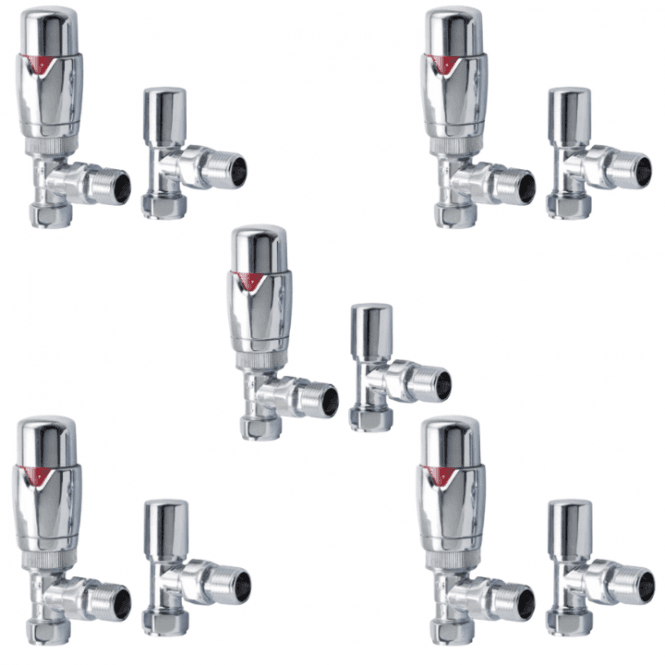 Scudo  Designer Twin Pack TRV, Chrome, Angled Pack Of 5
