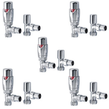 Scudo Designer Twin Pack TRV, Chrome, Angled Pack Of 5