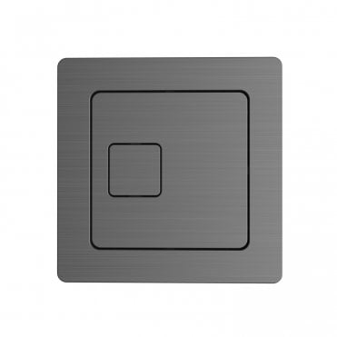 Scudo Gunmetal Dual Flush Plate Square
