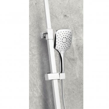 Scudo Helier Square Cool Touch Rigid Riser Shower Set