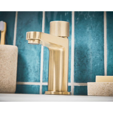 Scudo Koko Mono Basin Mixer Brushed Brass