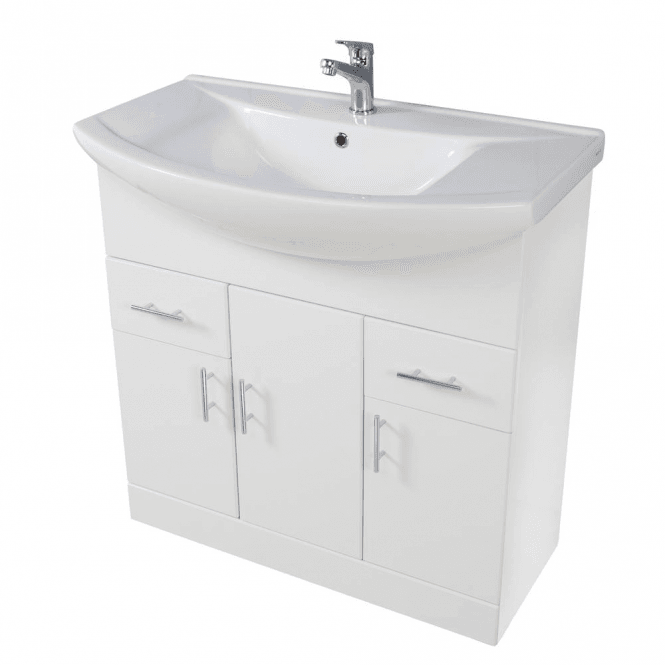 Scudo  Lanza 750mm Basin Unit Gloss White