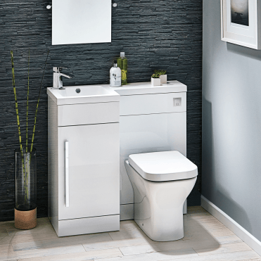 Scudo Lili 900mm Sculptured Stone Basin Left Hand