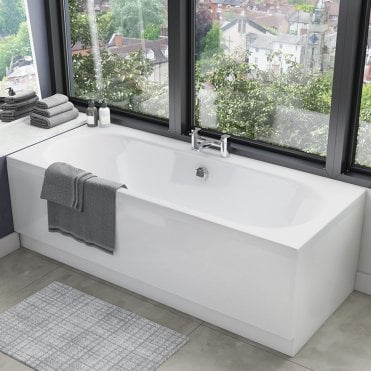 Scudo Matt Grey Vinyl Wrap Bath Panel 1800mm