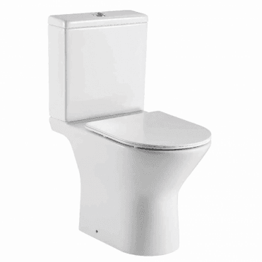 Scudo Middleton Rimless Open Back Toilet With Slim Heavy Weight Soft Close Seat