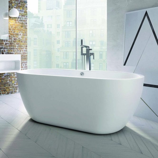 Scudo  Onyx 1655 x 750 Freestanding Bath White