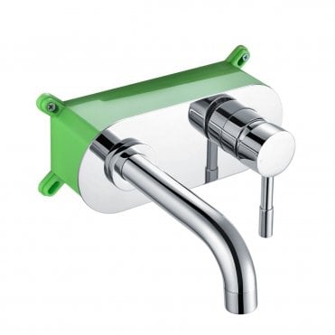 Scudo Premier Wall Mounted Basin Mixer With EZ Box