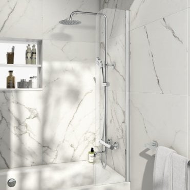 Scudo S6 Fixed Radius Bathscreen 6mm 1400x300mm