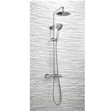 Scudo Serena Chrome Rigid Riser Shower Set