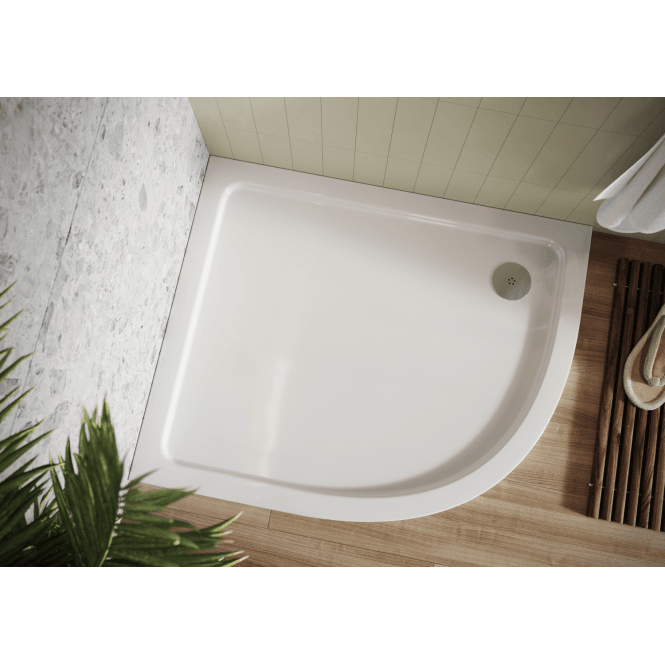 Scudo  Shires 1200X900mm Offset Quadrant RH 300mm Shower Tray White