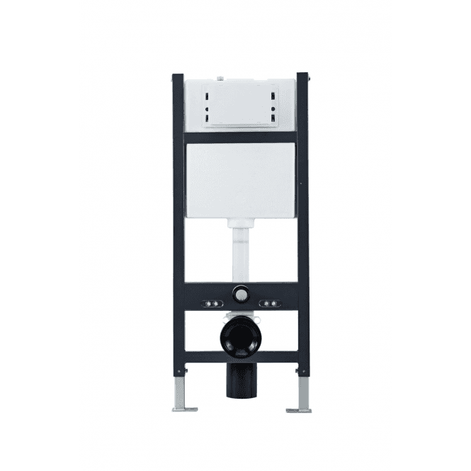 Scudo  Wall Hung Adjustable WC Frame And Cistern - White/Grey