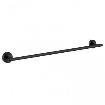 Smedbo Home Single Towel Rail, Black, Length 648 mm HB3464