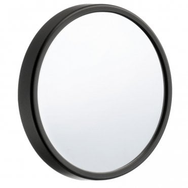 Smedbo Outline Lite Make-up Mirror with Suction Cups, x12 Magnification, Matt Black FB621