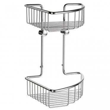 Smedbo Sideline Basic corner soap basket double DK1022