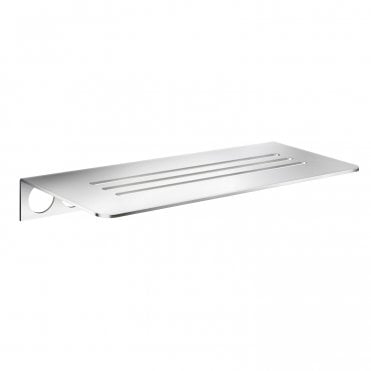 Smedbo Sideline Grout Line Shelf, with lines. Polished Stainless Steel DK3062
