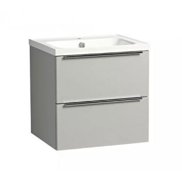 Tavistock Cadence 500mm Wall Mounted 2 Drawer Vanity Unit Gloss Light Grey - CA500W.G