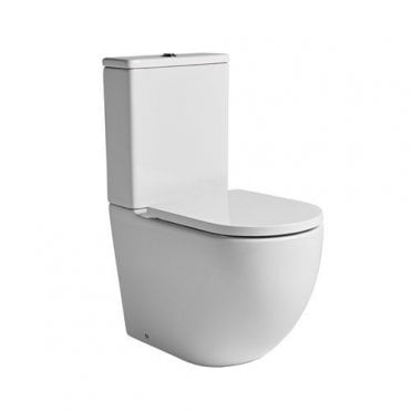 Tavistock Orbit Rimless Fully Enclosed Close Coupled Toilet With Seat