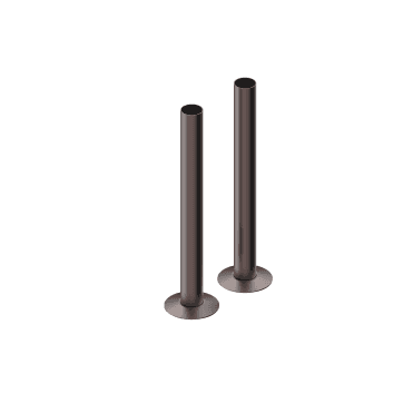 180mm Brushed Bronze Pipe Sleeves & Floor Caps TIS0395
