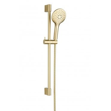 Tenby 3 Mode Round Riser Kit - Brushed Brass TIS0290