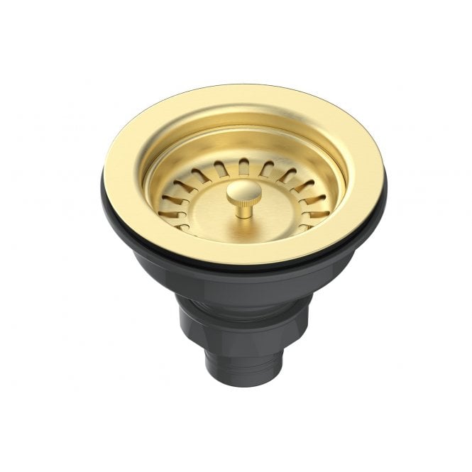 Tenby  Basket Strainer Kitchen Waste - Brushed Brass TIS5156