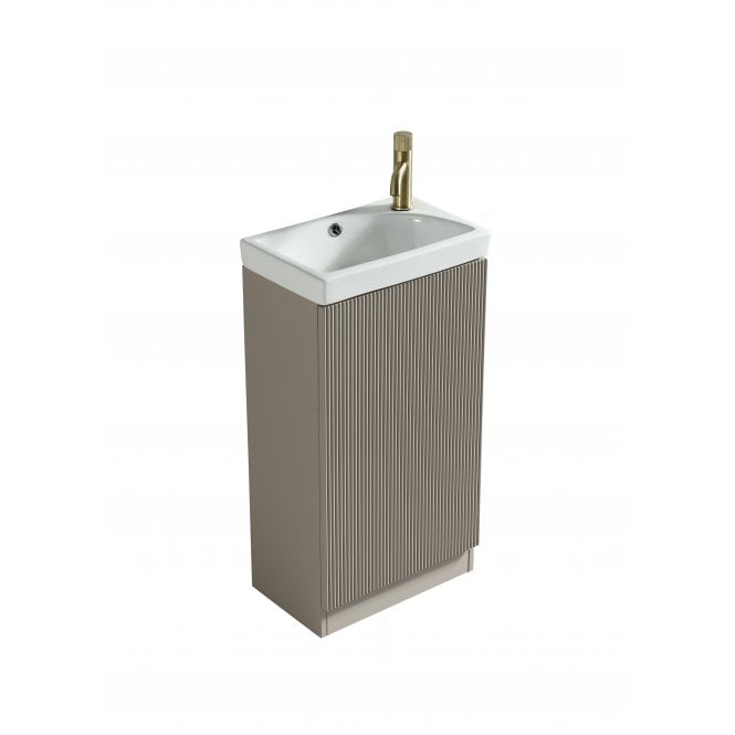 Tenby  Flauto Mini 450mm Cloakroom Vanity & Basin - Soft Coffee TIS4399