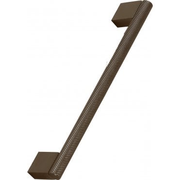 Tenby Knurled Straight Handle - Brushed Bronze TIS4506