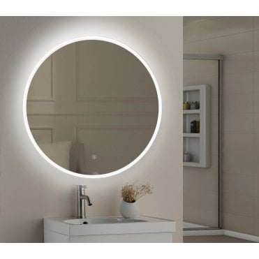 Tenby Lily Slimline LED Round Touch Mirror w. Demist & Colour Change - 800mm TIS3050
