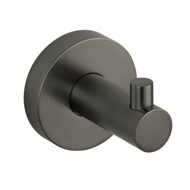 Tenby Melbourne Gunmetal Round Robe Hook TIS0362