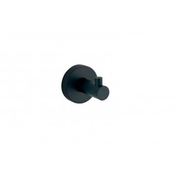 Tenby Melbourne Round Robe Hook - Matte Black  TIS0234
