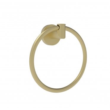 Tenby Melbourne Round Towel Ring - Brushed Brass TIS0238