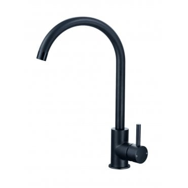 Merthyr Single Lever Kitchen Tap Black