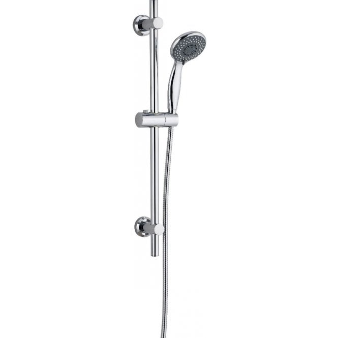Tenby Retro Fit Riser 3 Function Chrome Round Shower Kit